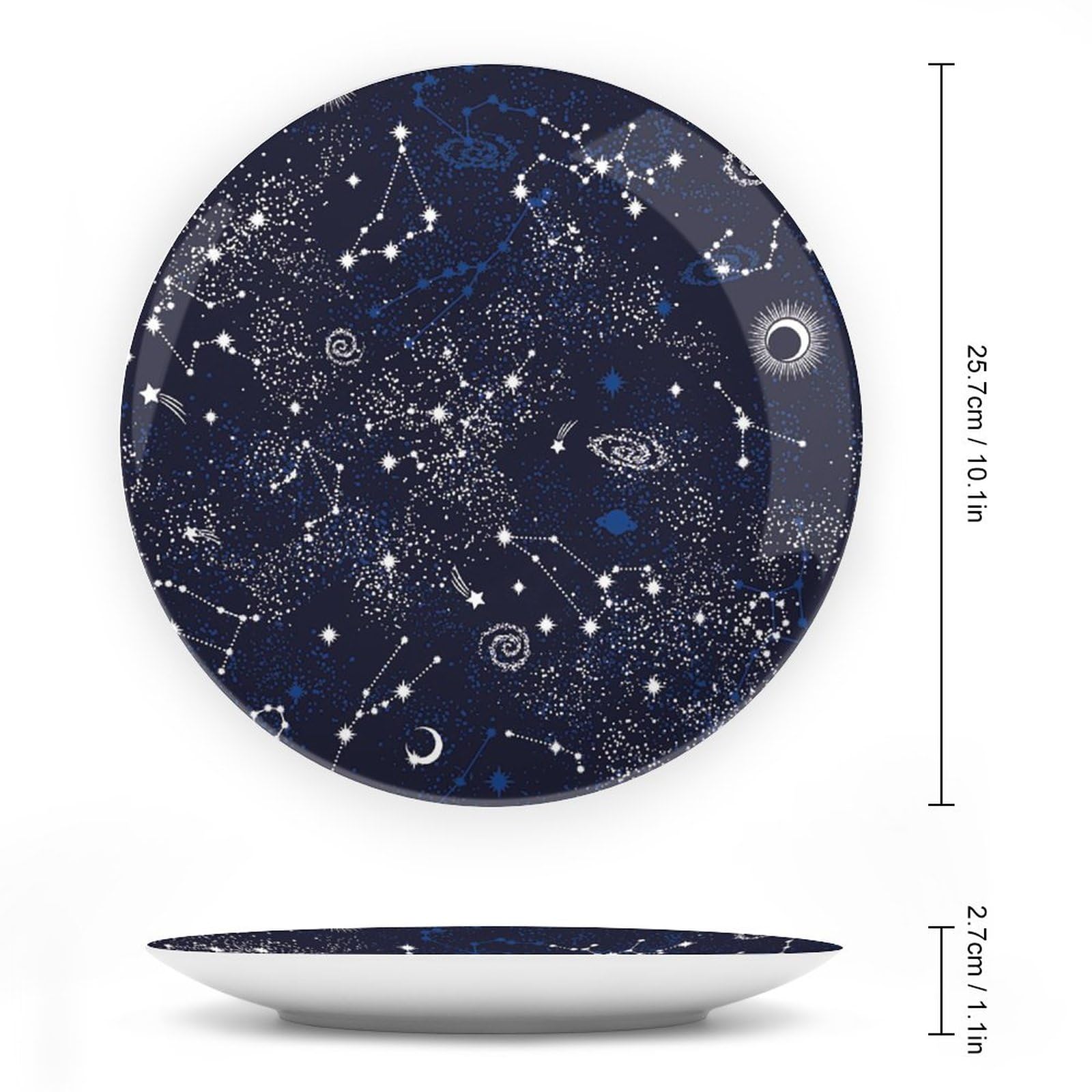 Amazon.co.jp: 宇宙銀河星座 プレートボーンチャイナ装飾プレート