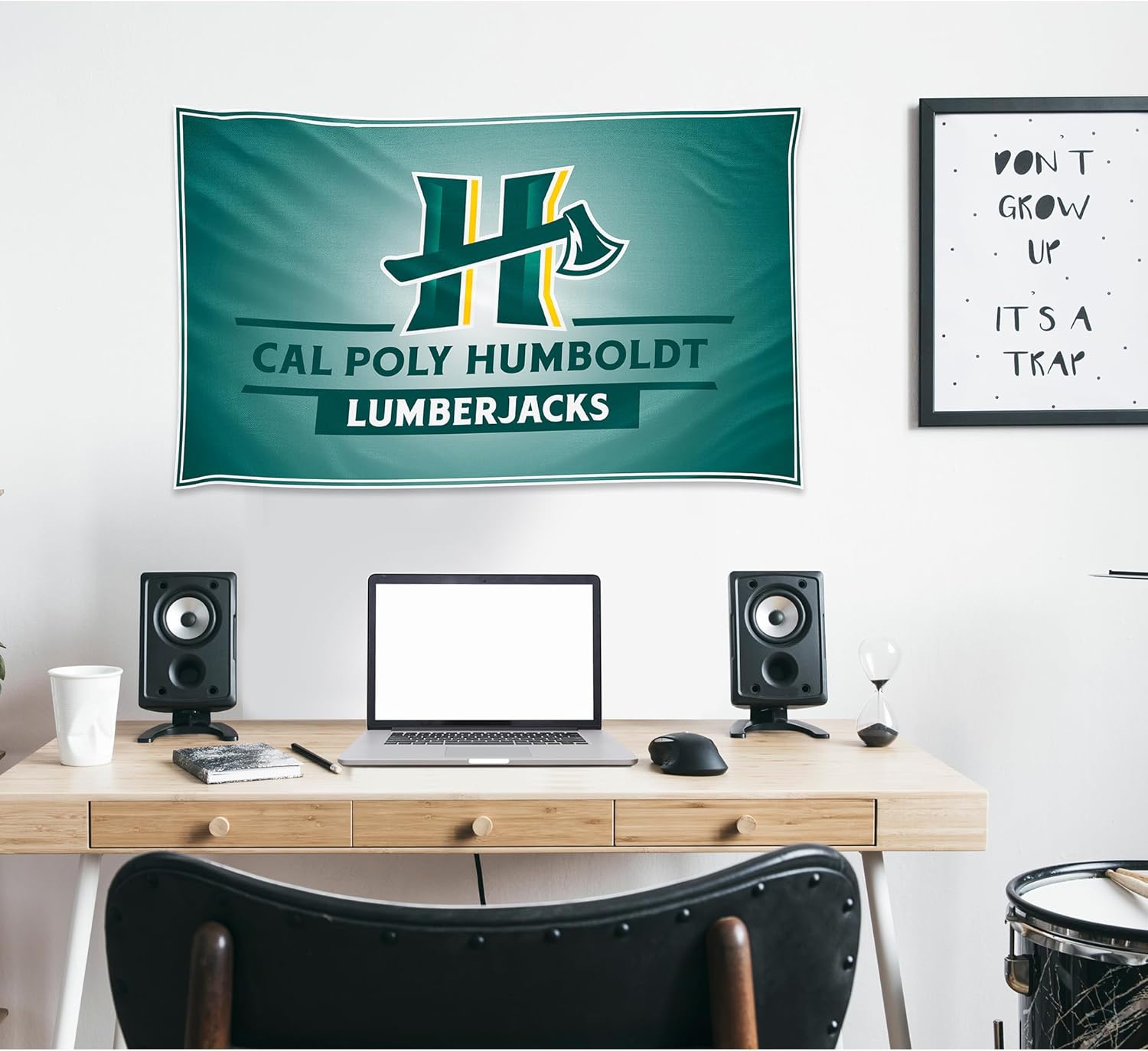 Cal Poly Humboldt 3x5 Feet Flag Banner Wall Decor Outdoor Indoor Decoration Brass Grommets Double Stitch (Cal Poly Humboldt 1)