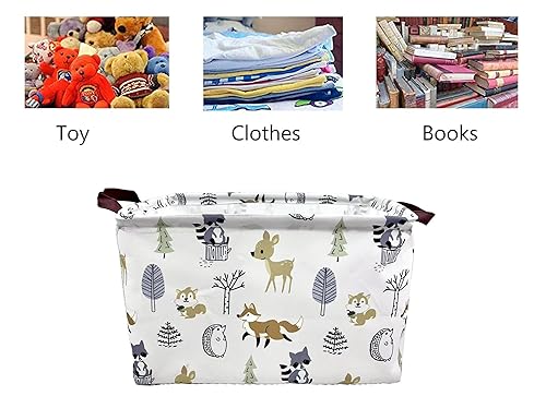 Miniatura 48 de Cestas rectangulares de almacenamiento de tela para niños, juguetes, libros, ropa, mascotas y regalos, perfecto para el hogar, oficina, guardería