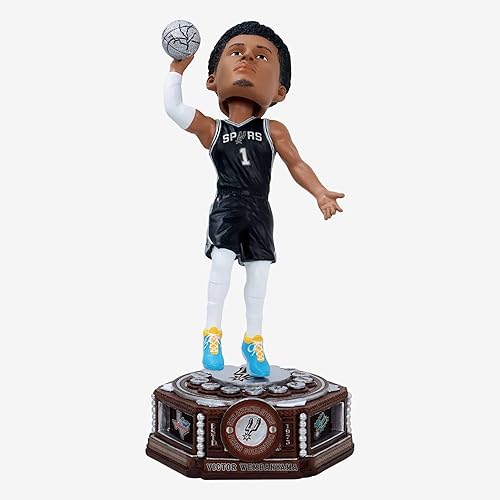 Colección de Parches Bobblehead Victor Wembanyama San Antonio Spurs Salón de la Fama y Museo Nacional de Bobbleheads Bobera de la NBA de Baloncesto