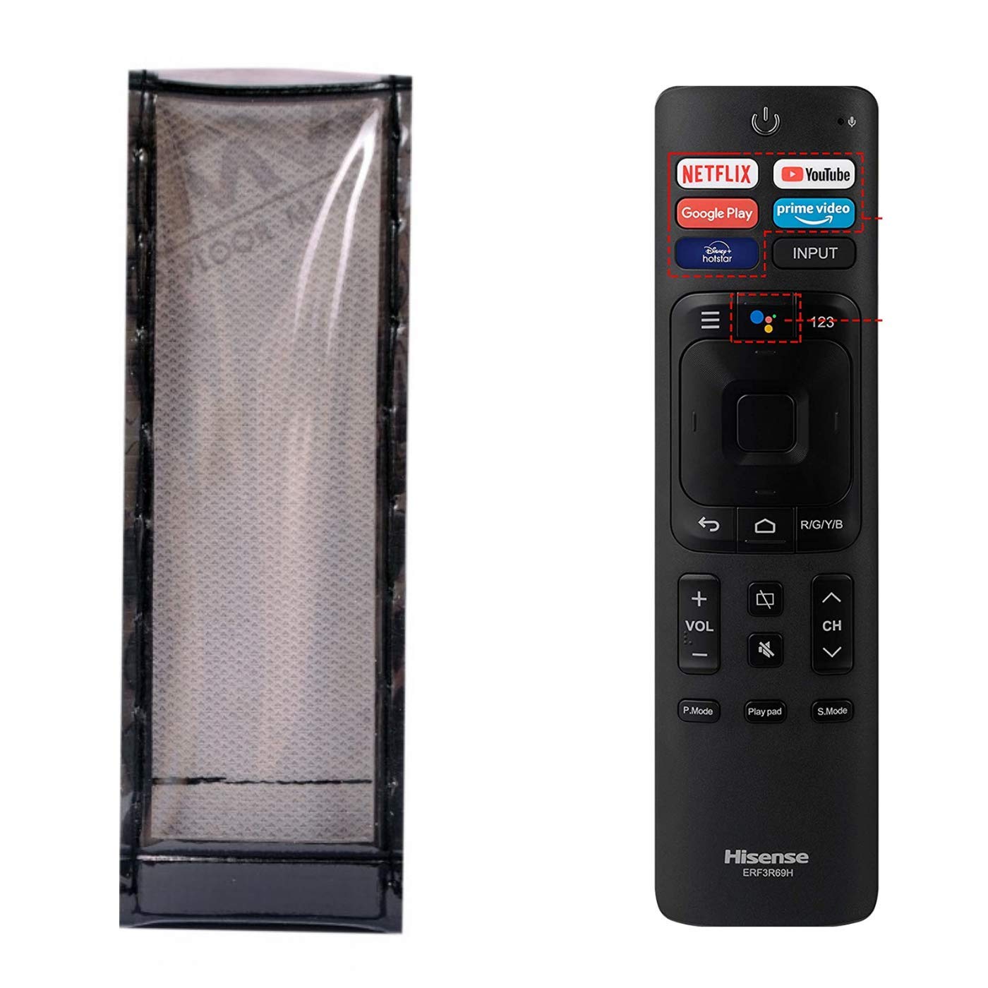 LUNAGARIYA®, Protective Cover for HISENSE Smart Android LED TV Remote Control,PU Leather Cover Holder (Before Placing Order,Please Check The Product Dimensions) LUNAGARIYA®, Protective Cover for HISENSE Smart Android LED TV Remote Control,PU Leather Cover Holder (Before Placing Order,Please Check The Product Dimensions)