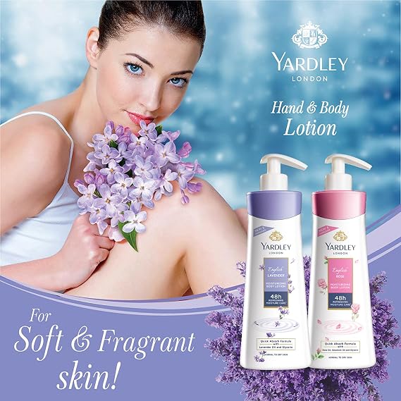 Yardley London - English Lavender Hand & Body Lotion for Women, 400ml