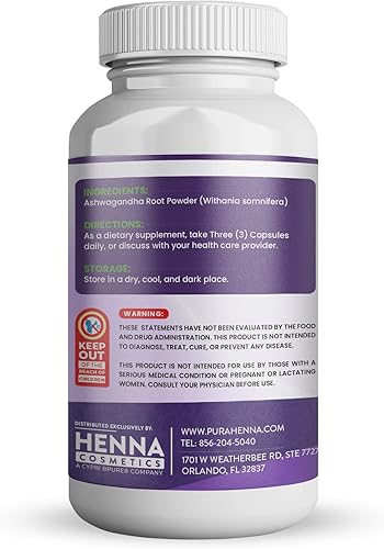 Miniatura 3 de Polvo de Ashwagandha 100% natural, puro, orgánico, 2000 mg, extracto de pimienta negra, suplemento herbario, 90 cápsulas