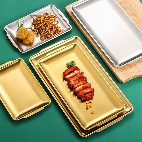 Miniatura 7 de BLMIEDE Bandeja para hornear de acero inoxidable, bandeja para horno tostadora, bandeja rectangular superior con acabado de espejo, fácil limpieza,