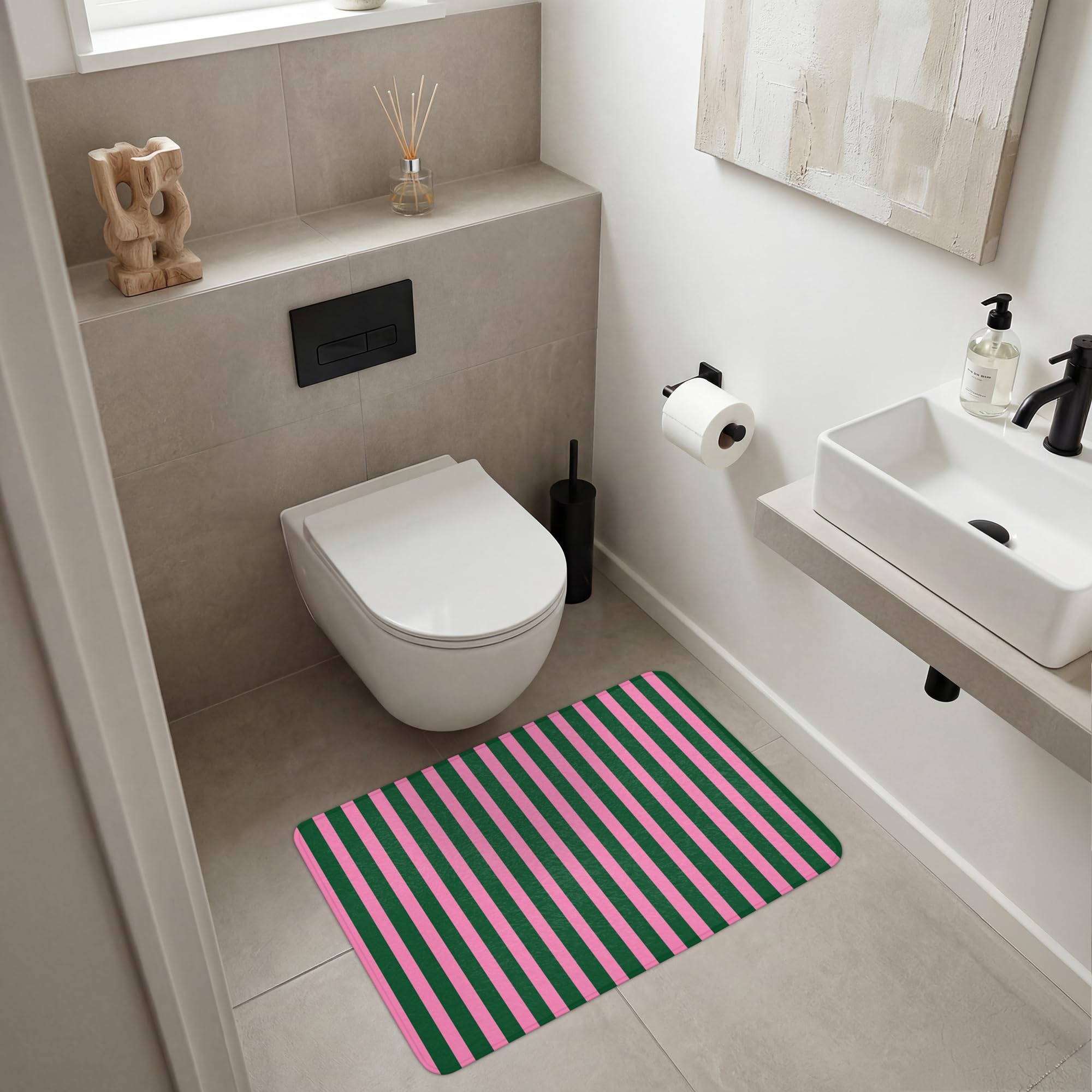 Badematte Badezimmerteppich Badezimmer Deko Duschvorleger