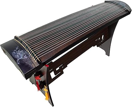 MI&VI 21-String Guzheng Paulownia Wood Guzheng Chinese Zither Instrument with Thick Carry Bag and Stand 130cm, Classic V2