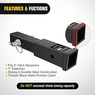 7inch hitch mount extension