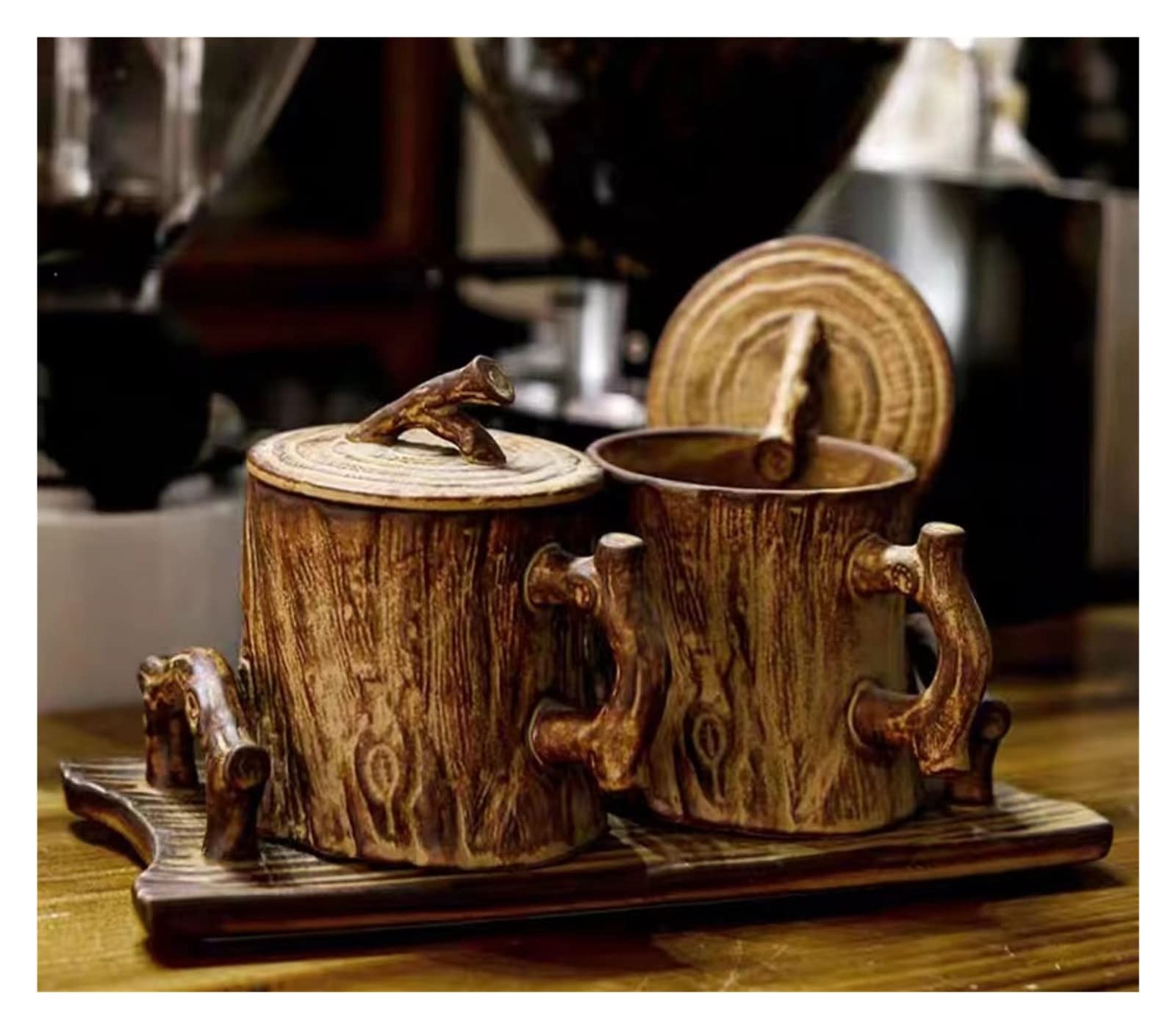 Premium ceramiczny kubek do kawy kubki kubek do herbaty kubek wody, ręcznie robiony szorstki ceramiczny kubek do kawy Yunyao spersonalizowany kubek do kawy z uchwytem kreatywny kubek w stylu retro w s