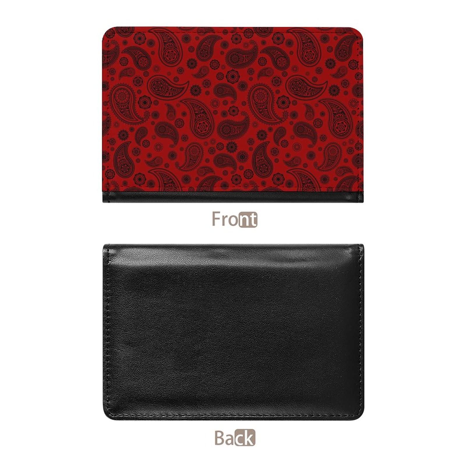 Zwart En Rood Paisley Paspoort Houder PU Lederen Reizen Bagage Paspoort  Portemonnee Kaarthouder Voor Mannen Vrouwen : Amazon.nl: Sport \u0026 outdoor