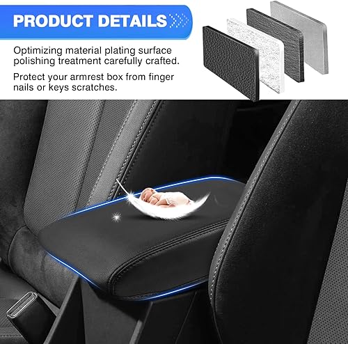 Miniatura 11 de Autorder Funda de consola central para Ford F150 2015-2020 /2017-2022 F250 F350 F450 /2018-2024 Expedition Accesorios Funda de reposabrazos