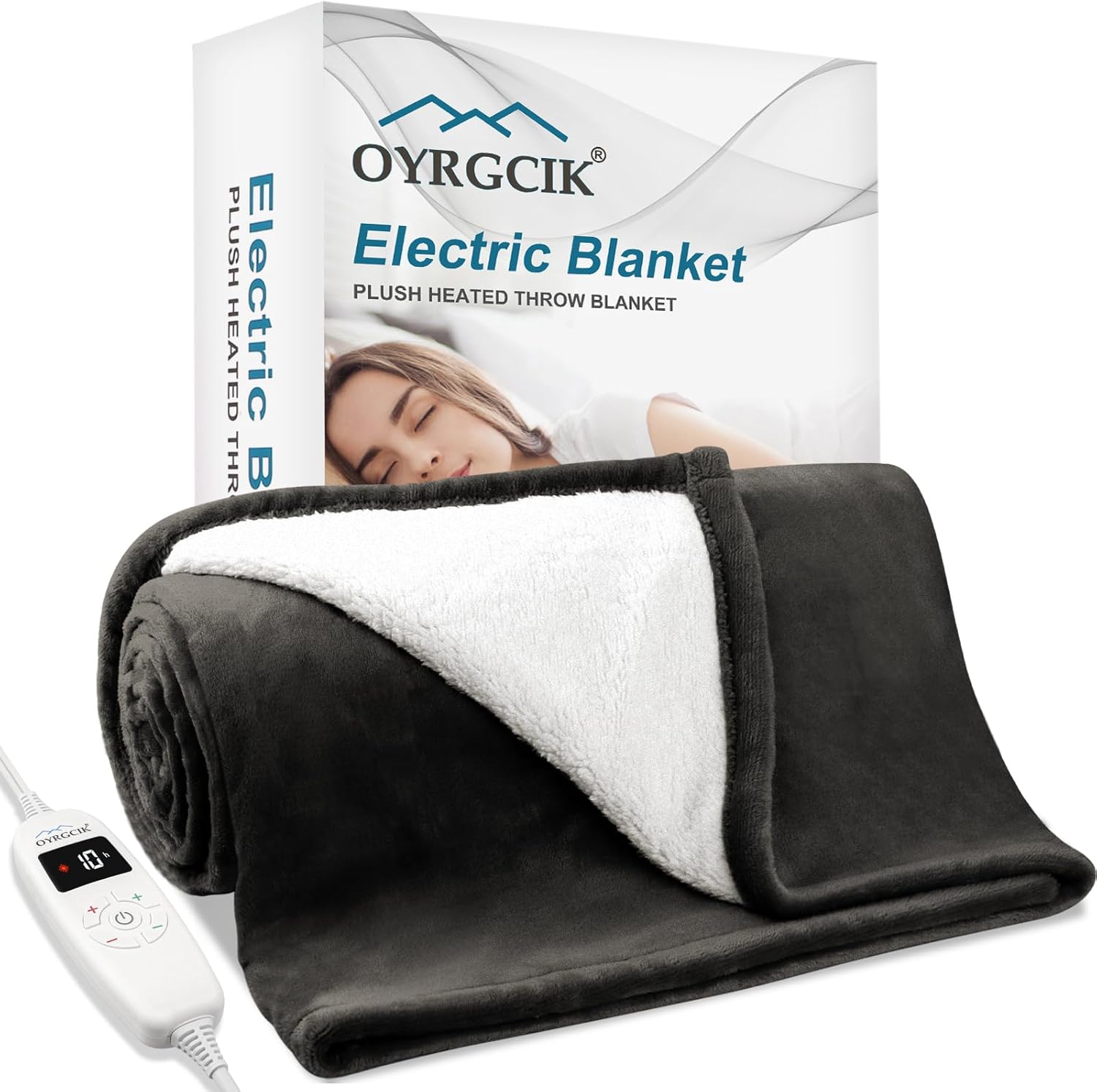 Heated Blanket Electric Throw, 50" x 60" Electric Blanket