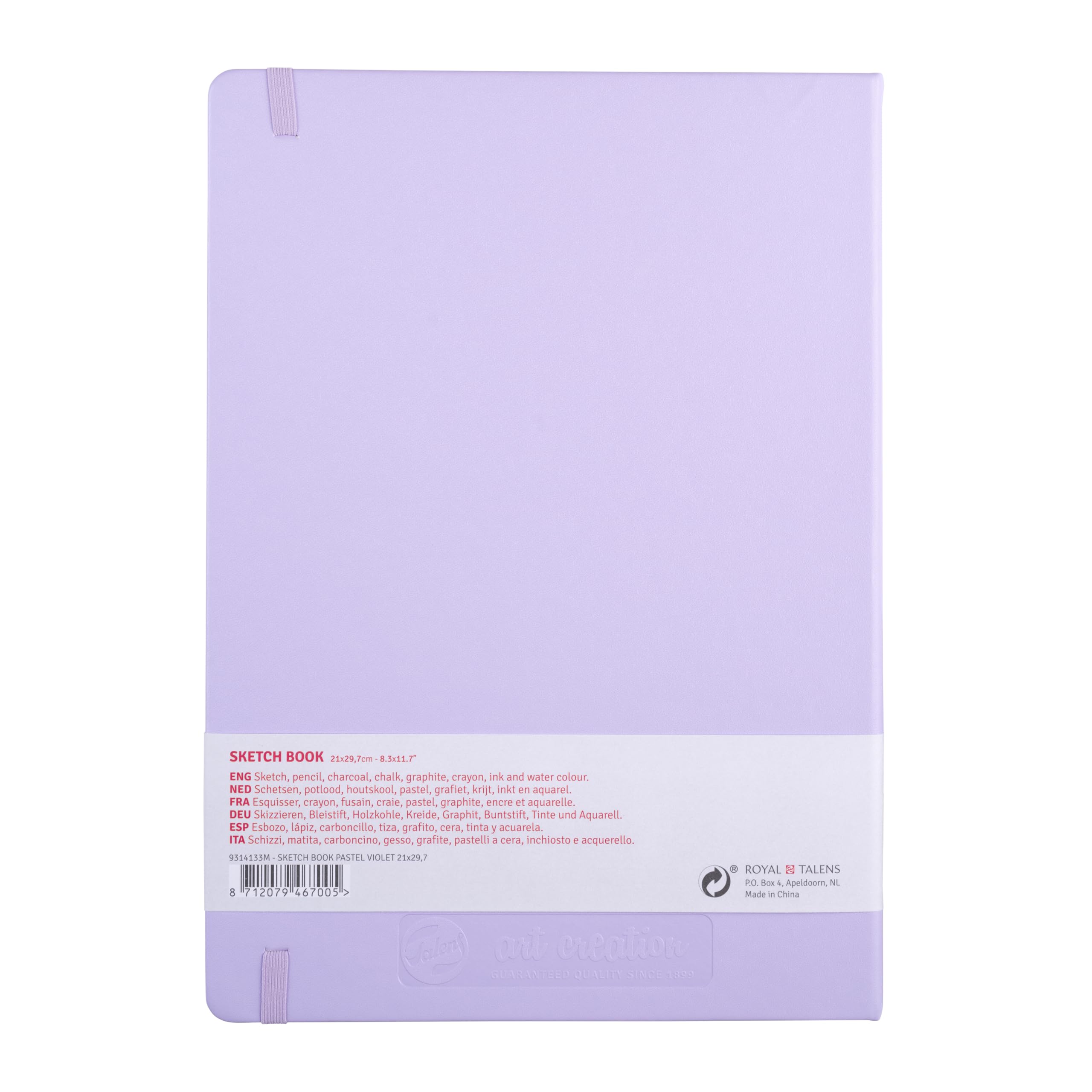 Talens Art Creation Sketchbook 80 Sheets, 21 cm x 30 cm, Pastel Violet