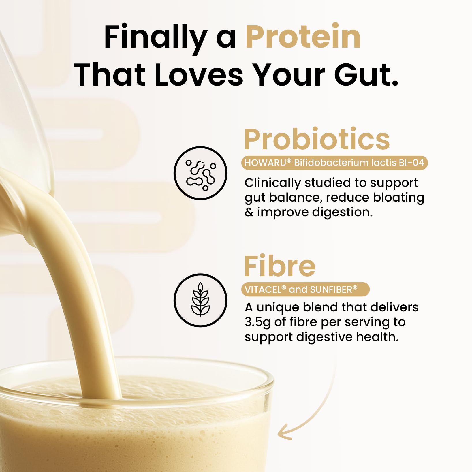 Supply6 Plant Protein | 24g Vegan Protein with Probiotics & Fibre | Complete Amino Acids | Gut-Friendly, Zero Sugar, No Chalkiness | Delicious Taste (1000g, Vanilla) — Amazon image 7