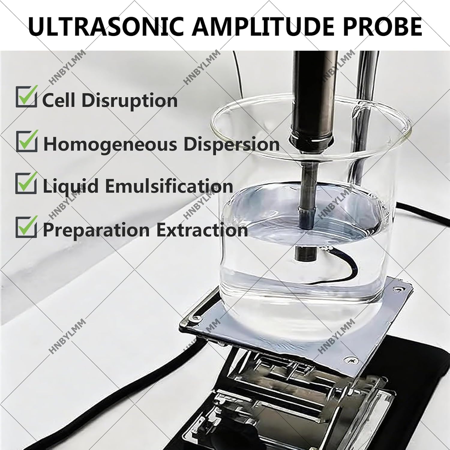 Lab Homogenizer, High Speed Homogenizer Lab Disperser Emulsifier 1~600ml, Digital Cell Disruptor Mixer with Bracket, Stand/Handheld Use, w/ 2-10mm Probes 2mm