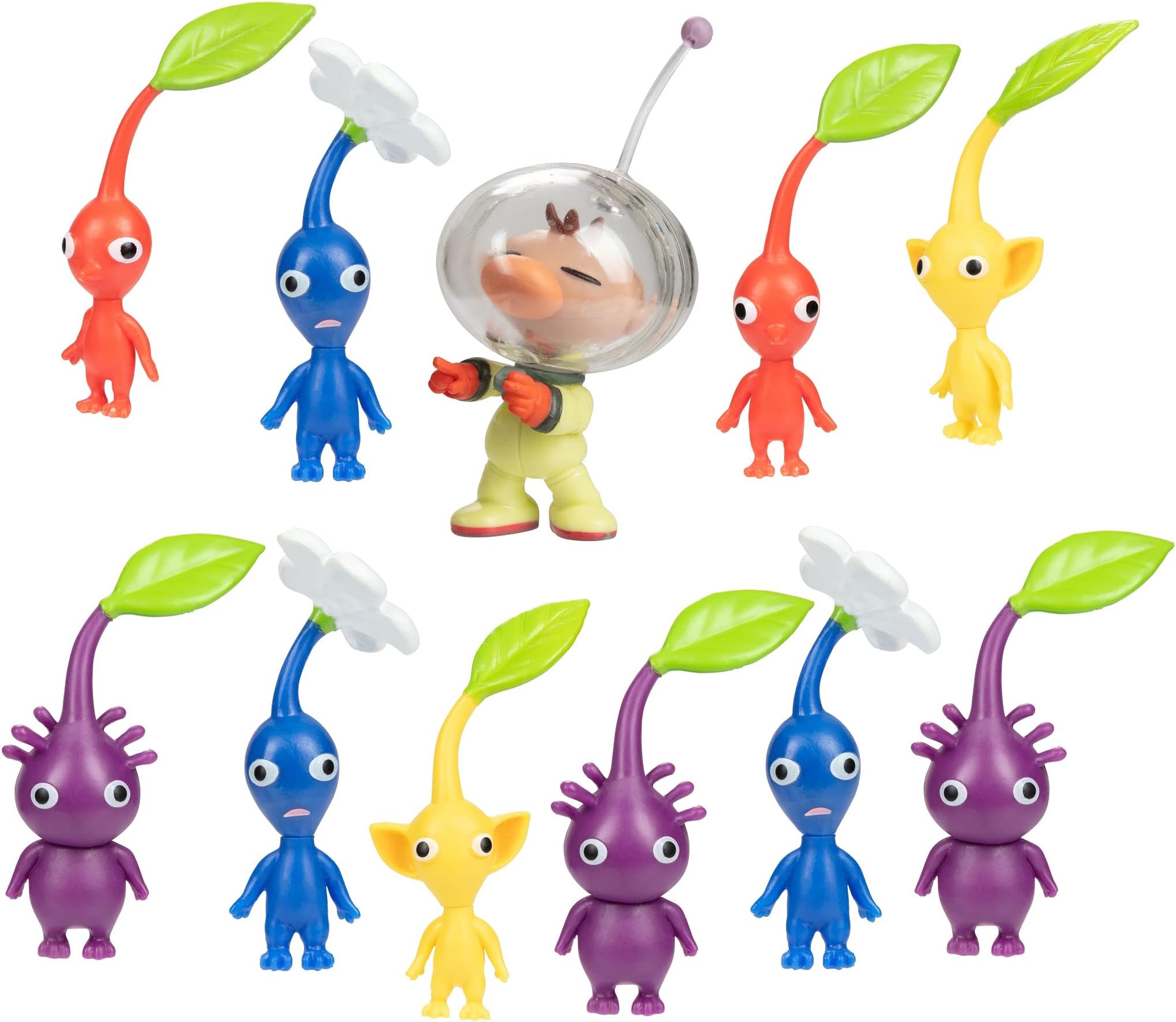 Nintendo Super Mario Captain Olimar & Pikmin Set – Includes 11 Figures