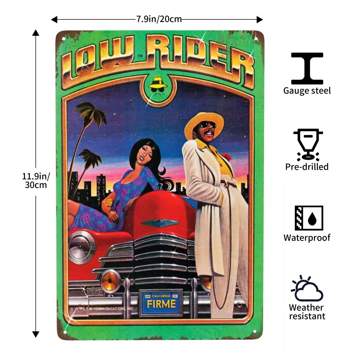 Amazon.com: WSTKJW Lowrider Vintage Metal Signs Wall Decor for