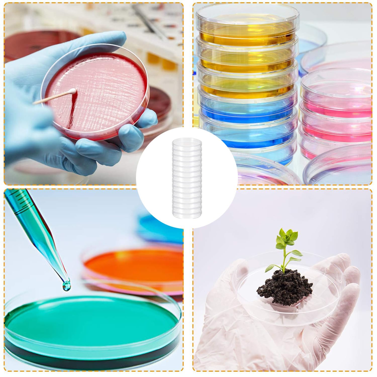 Set 30 Ciotole Di Petri Sterili - 35 Mm Per Colture Batteriche - Foto 8