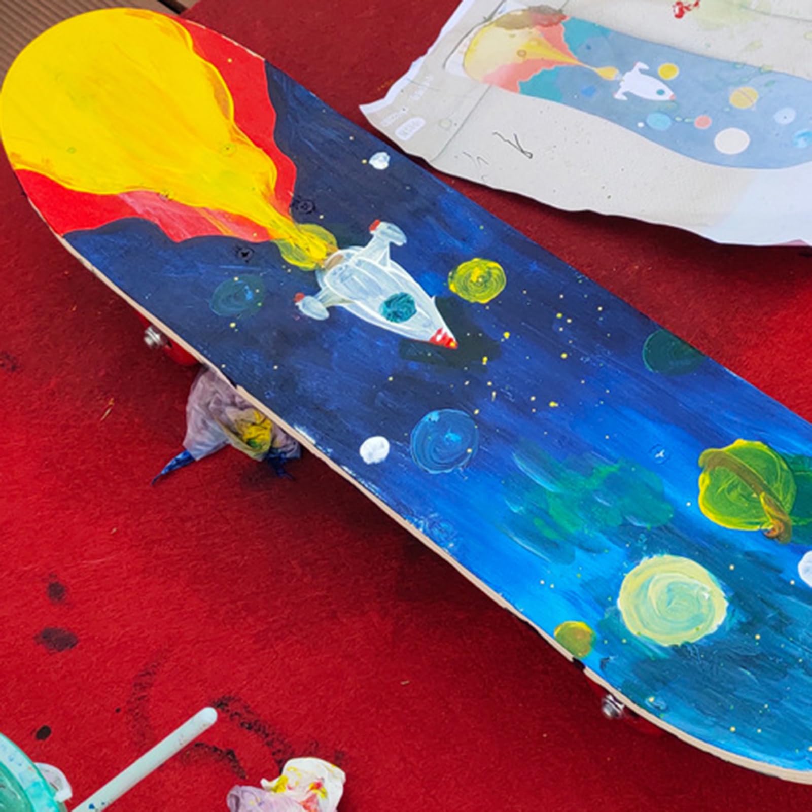 Scapace Per Skateboard Per Bambini Per Principianti | Non Slitta, Assi Stabili, Involtini Da Facili -to -do, Ideali Per Principianti, Libero, Sport, Percorso Scolastico, Skate Park, Idea
