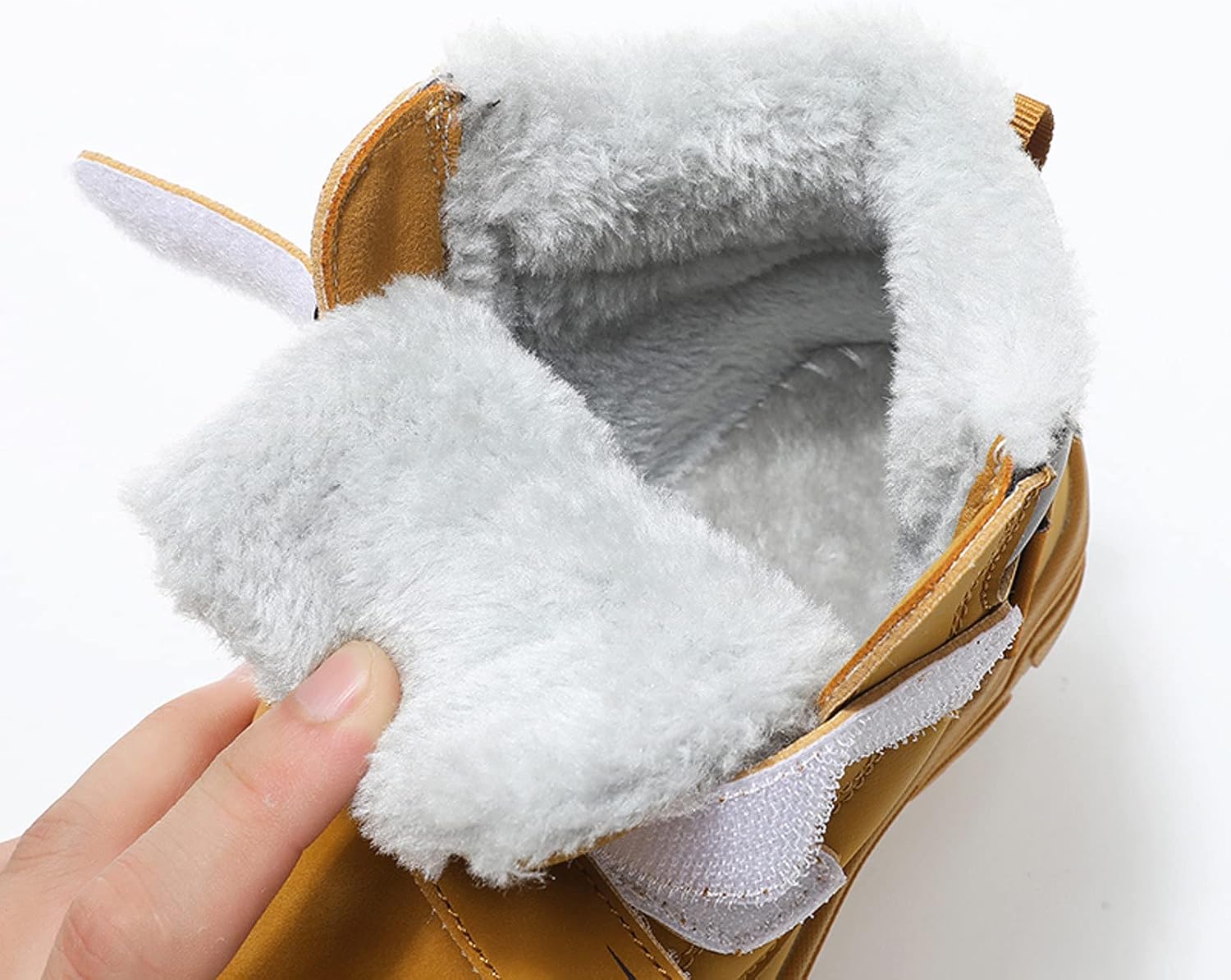FLIOZY Kids Snow Boots Boys Girls Winter Warm Lined Hiking Walking Boots Outdoor Non-Slip Trekking Shoes Ankle Boots