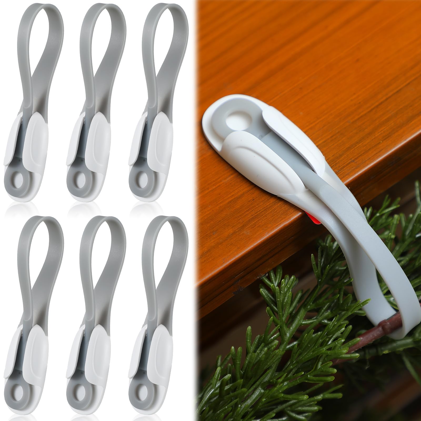 Attaches amovibles pour guirlande de Noël : suspendez sans abîmer