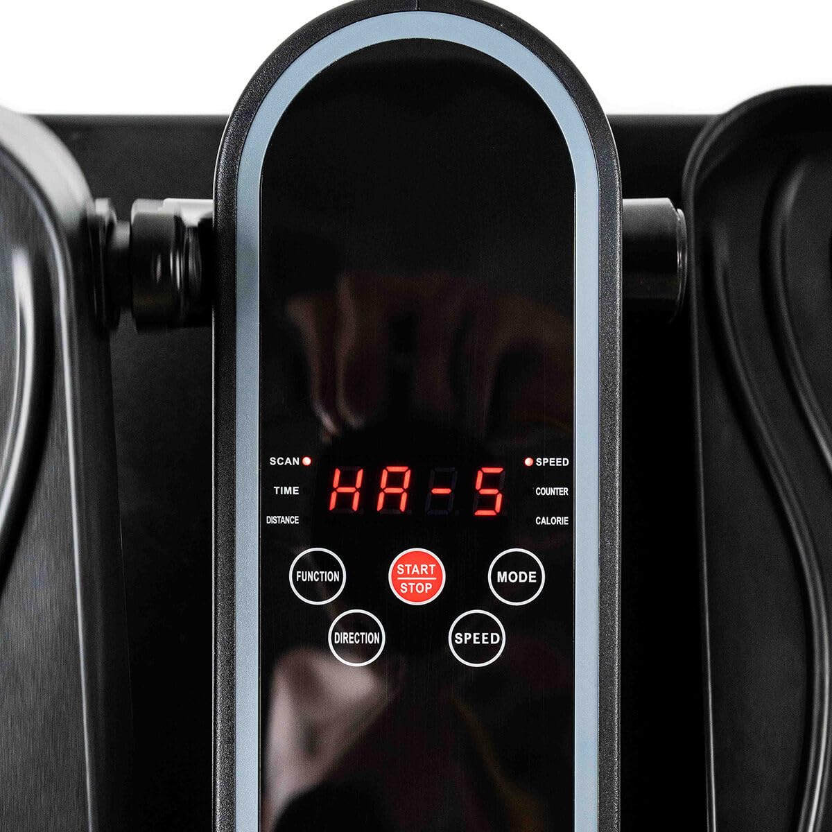InnovaGoods Mini elliptique avec télécommande, pédales statiques pour Personnes âgées, pédaleur électrique 5 Vitesses, 3 programmes automatiques, Compteur numérique LCD, Moteur Silencieux