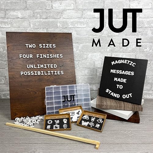 Miniatura 10 de Tableros magnéticos de letras, tablero de mensajes negro con letras blancas (10 x 10 pulgadas, negro)