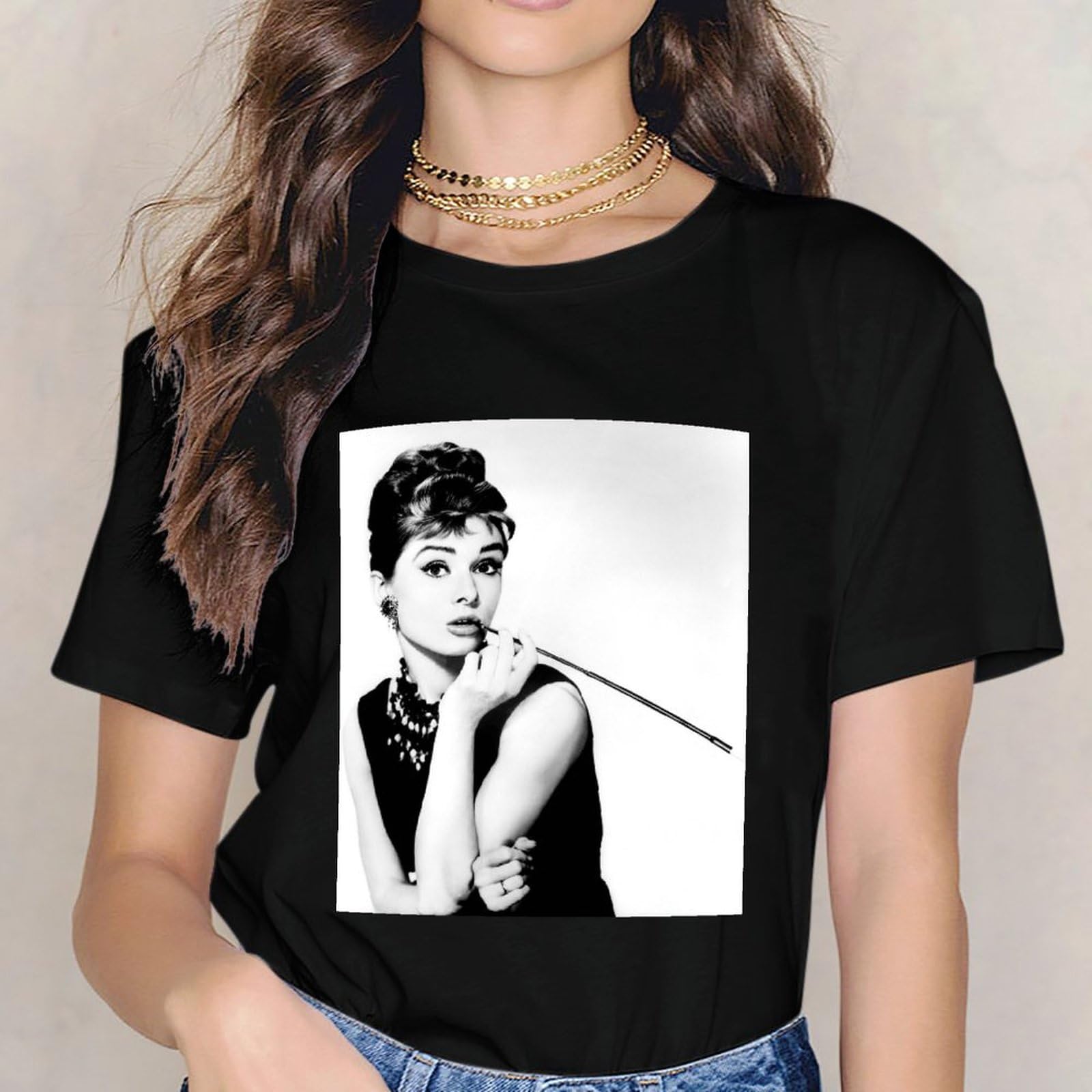 Amazon.co.jp: Tシャツ オードリー・ヘップバーン Audrey Hepburn 