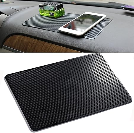 Amazon 車用 滑り止めマット 車すべり止めシート 27x15cm車のダッシュボードスティッキ滑り止め Pvc 携帯電話サングラスホルダーカースタイリングインテリアと互換性のあるマットの自動滑り止めの粘着性のゲルパッド 車用 ノンスリップマット Color Name 19x12cm