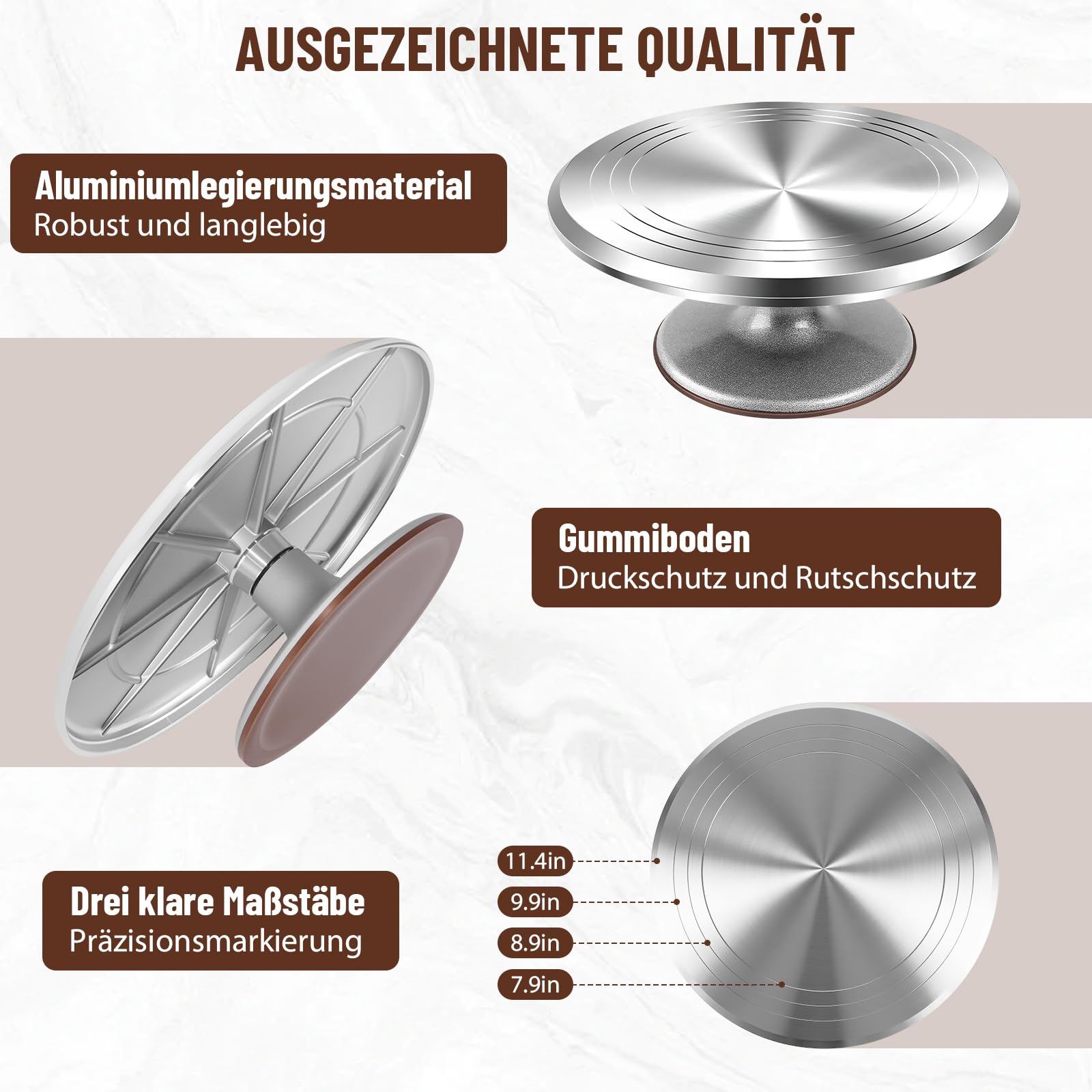 Kit de décoration de gâteau professionnel avec plateau tournant en aluminium, 24 douilles et outils de glaçage, kit de pâtisserie ultime pour débutants et experts