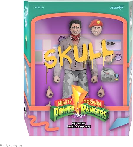 Miniatura 2 de Super7 ULTIMATES! Mighty Morphin Power Rangers Skull - Figura de acción de los Power Rangers de 7 pulgadas con accesorios, coleccionables de