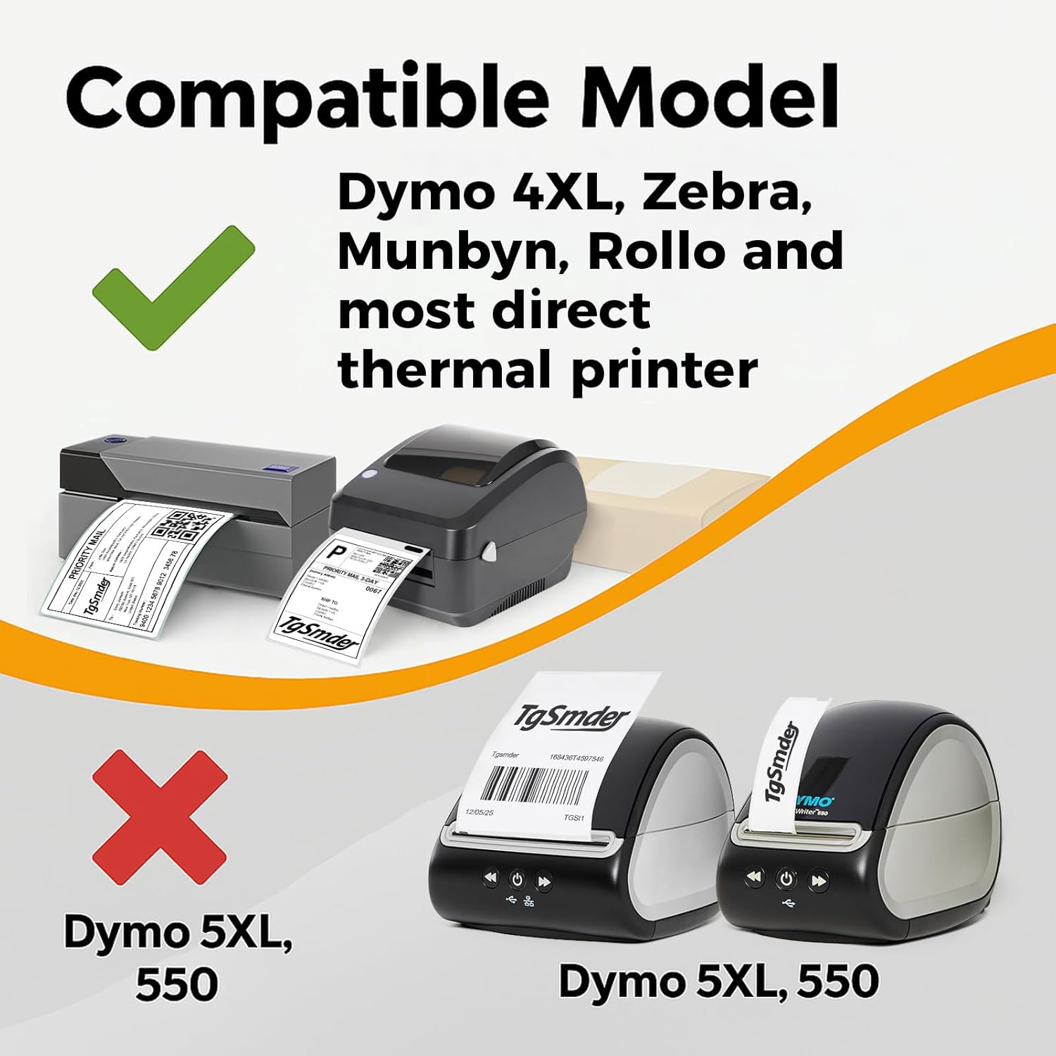 TgSmder-Thermal Shipping Labels Compatible with Dymo-4XL 1744907 – 16 Rolls 4x6 Shipping Labels (Not for 550, 5XL), Perforated, Total 3520 Strong Adhesive Internet Postage Label - Image 6