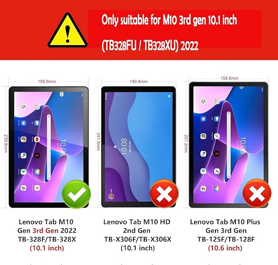 Bighan 2 Pack Screen Protector Compatible with Lenovo Tab M10 3rd Gen 10.1