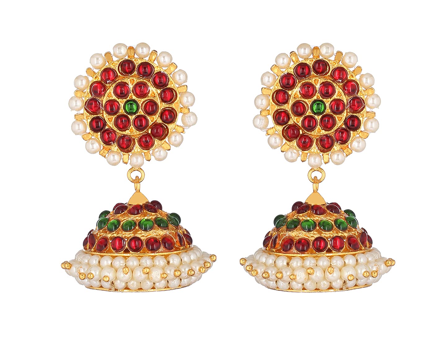 sriman Kempu Jumki Earring for Bharatanatyam for girls (B0BWF8C1BG) Amazon Price History, Amazon Price Tracker