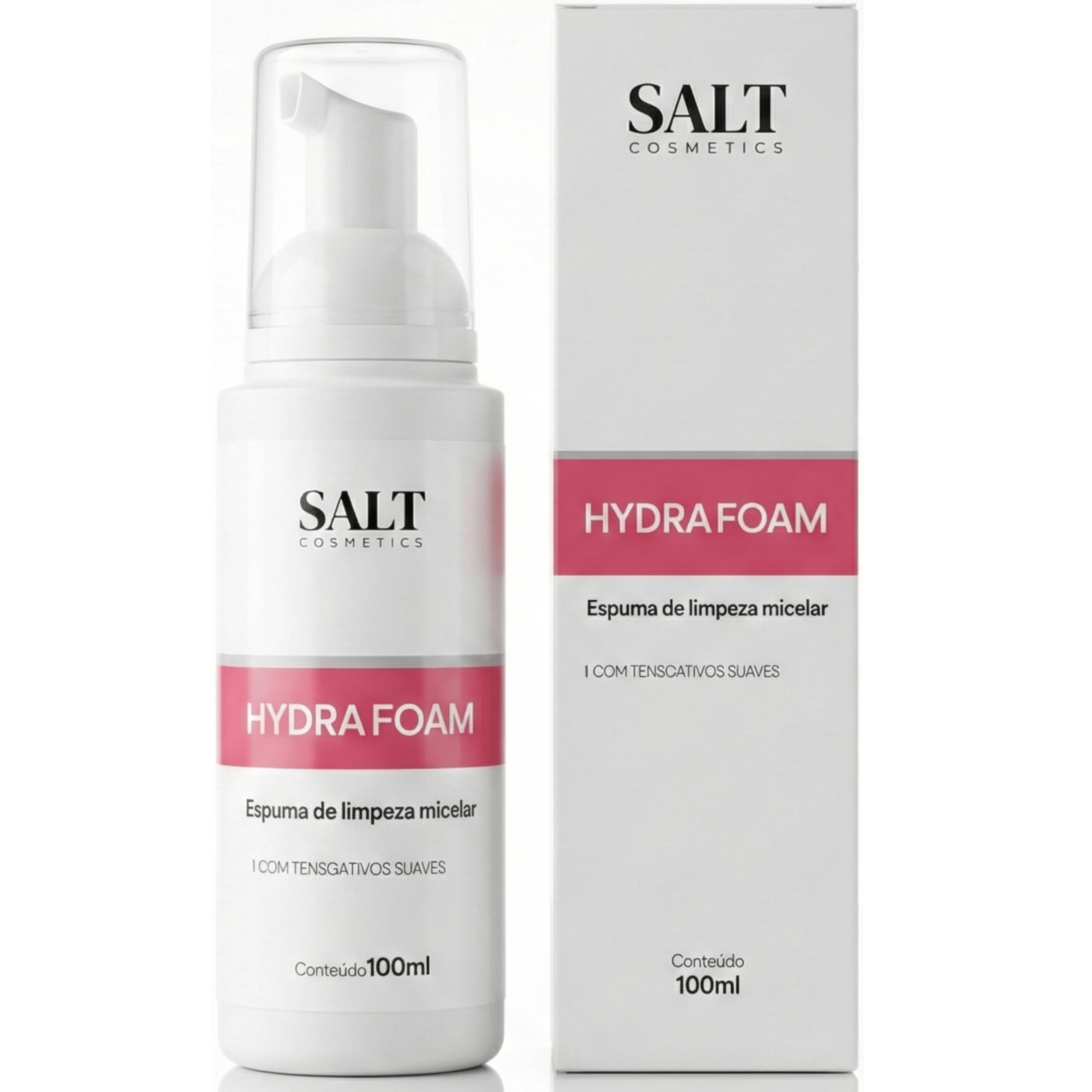Espuma de Limpeza Micelar Facial Hydrafoam 100ml - Limpeza com Tensoativos Suaves –