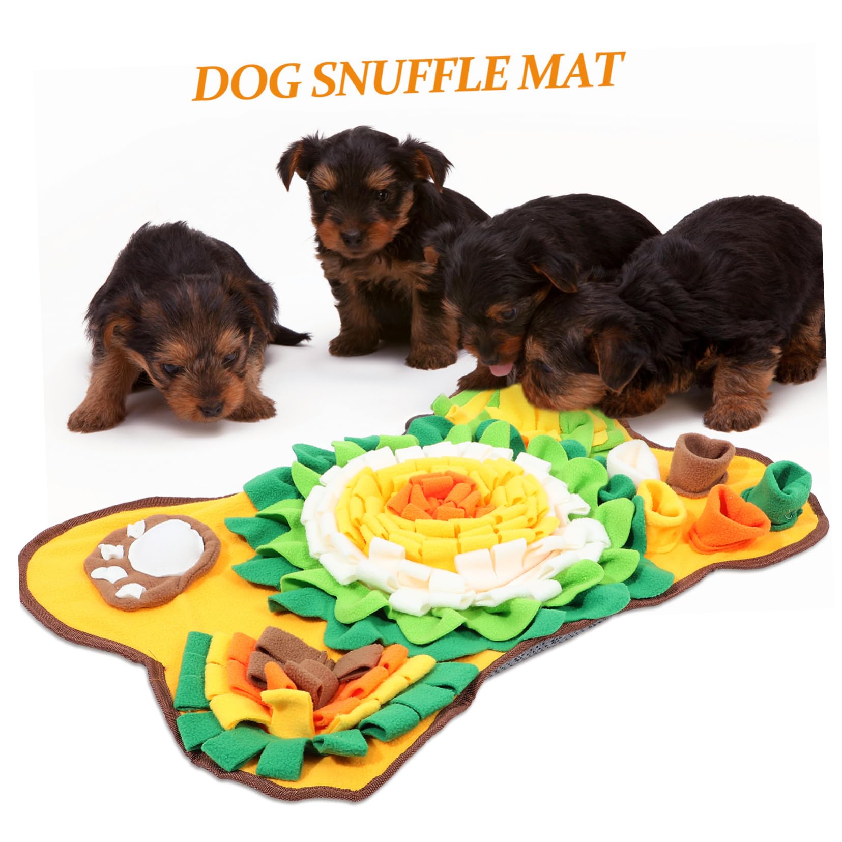 Toyvian Tapete para Entrenamiento para Forma en Perros Olfativo de Material Hueso Pelusa y Juegos de Búsqueda Adecuado de Comida
