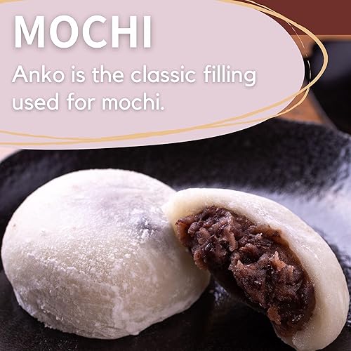 Miniatura 5 de Anko Pasta de frijoles rojos japoneses certificada orgánica 1058oz pasta de frijoles rojos colados KOSHIAN paquete de 1