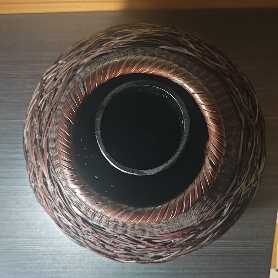 別府竹細工 日月作　落松葉　花籠 花入 竹編 竹籠 花器 華道具 茶道具 別府竹細工 日月作 落松葉 花籠 花入 竹編 竹籠 花器 華道具 茶道具