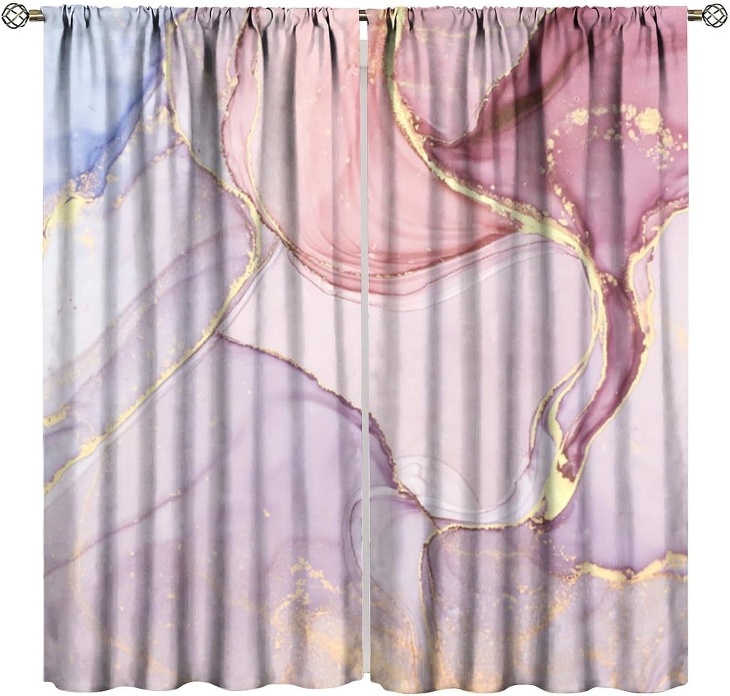 Rideaux occultants isolant thermique et phonique marbre 3D