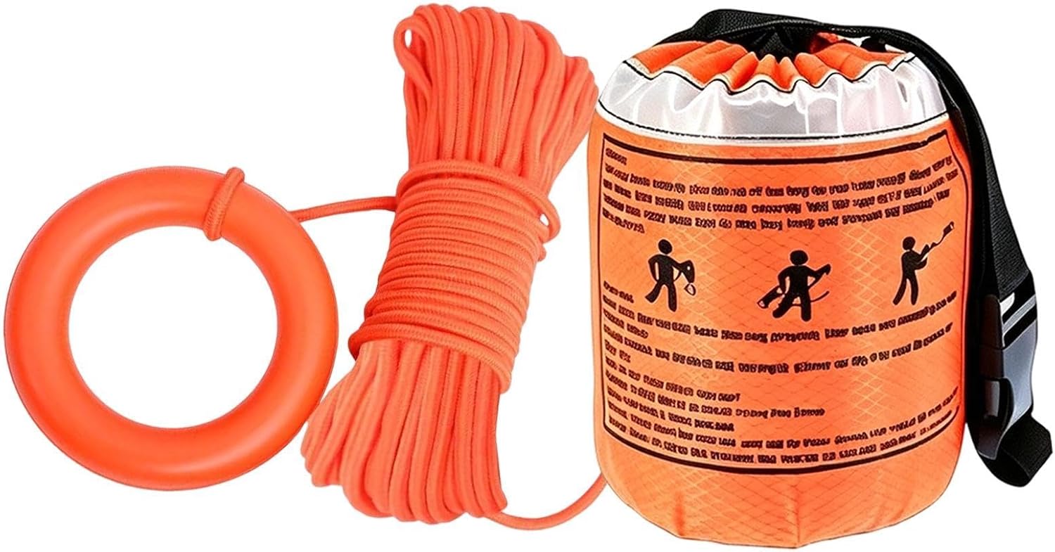 Torba na ramię z ruchomą linką przenośna bezpieczna flotacyjna Boating Water Rescue Floation Bag for Outdoor Kayaking Boating Swimming Fishing Rowing Beach