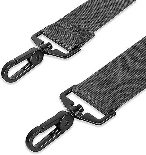 Miniatura 4 de Taygeer Correa cruzada de repuesto, correa universal para bolsa de hombro, correa desmontable acolchada ajustable con clip de gancho de metal para