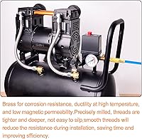 Vista 52 de GASHER 10PCS Brass Pneumatic Replacement Fitting, Reusable Hose End Repair Fitting 1/4" Barb（Suitable for 1/4" ID，5/16" OD air hose) x 1/4" NPT Rigid