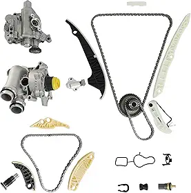 Kit de corrente de distribuição EA888 Conjunto de bomba de água e óleo adequado para VW EOS GTI Jetta Tiguan Golf Beetle Audi A3 A4 A5 A6 Q5 TT 2.0 TFSI TSI 2009-2015 06K109467 06H109467AF 06H1210202