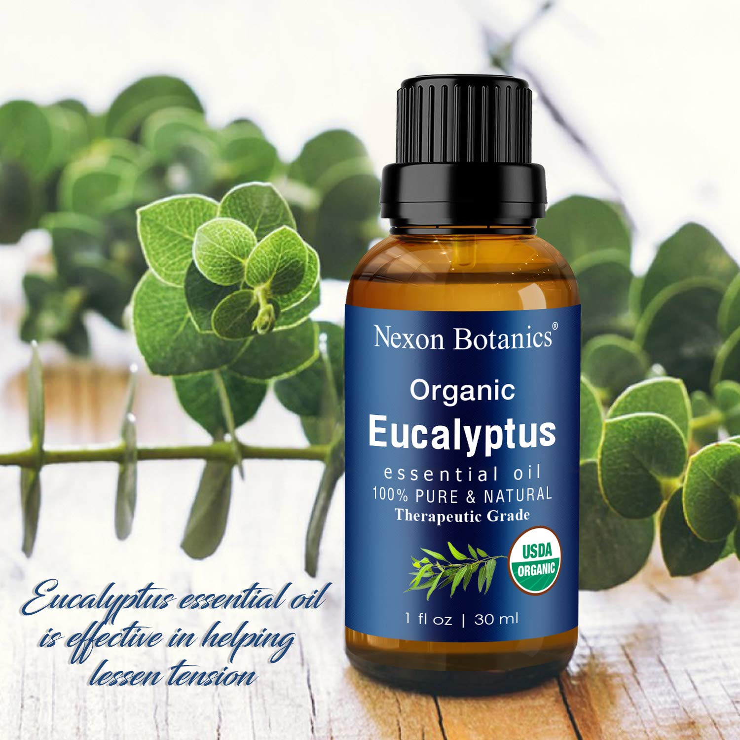 Buy Organic Eucalyptus Essential Oil 30 ml Pure Natural Therapeutic