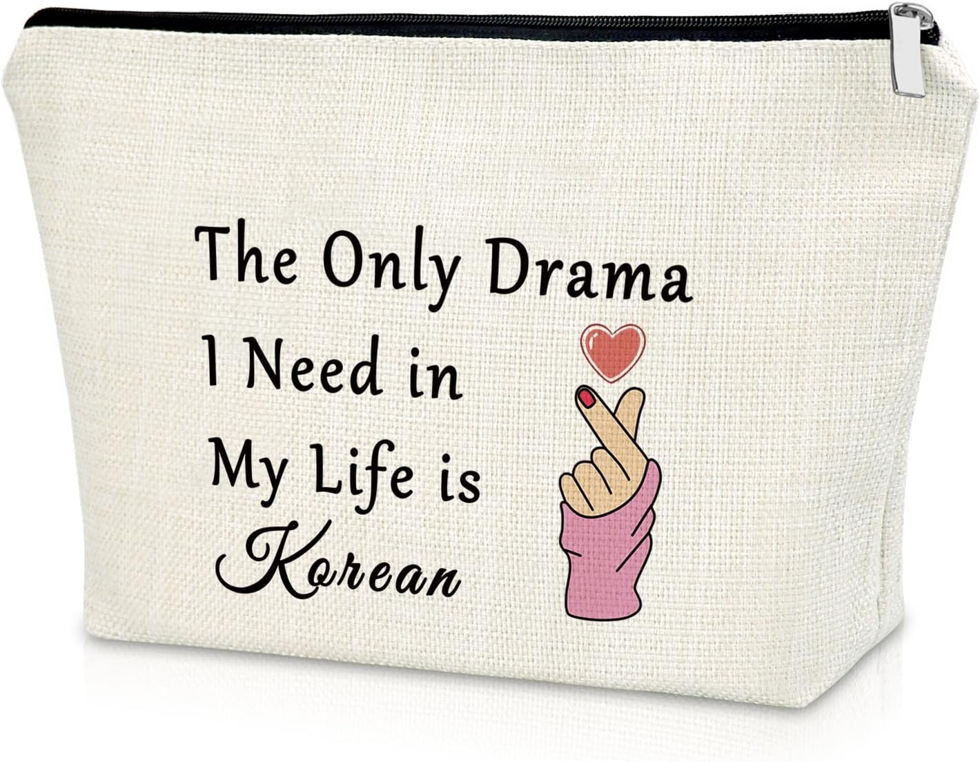 Korean Drama Gifts Makeup Bag for K-Drama Fans Funny K-Pop Gift Ideas for Best Friend Cosmetic Bag Christmas Birthday Present for Sister Bestie