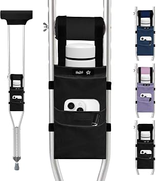 SPRING SEAON Crutches Padding and Hand Grips & Crutch Bag Pouch 5 PCS