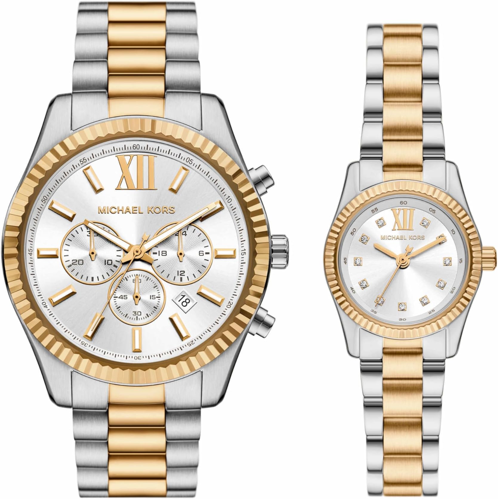 - Lexington Two-Tone Watch MK4952SET