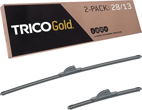 Trico Gold - 18-2813 - Juego de 2 limpiaparabrisas de repuesto para automóvil, 28 y 13 pulgadas.
