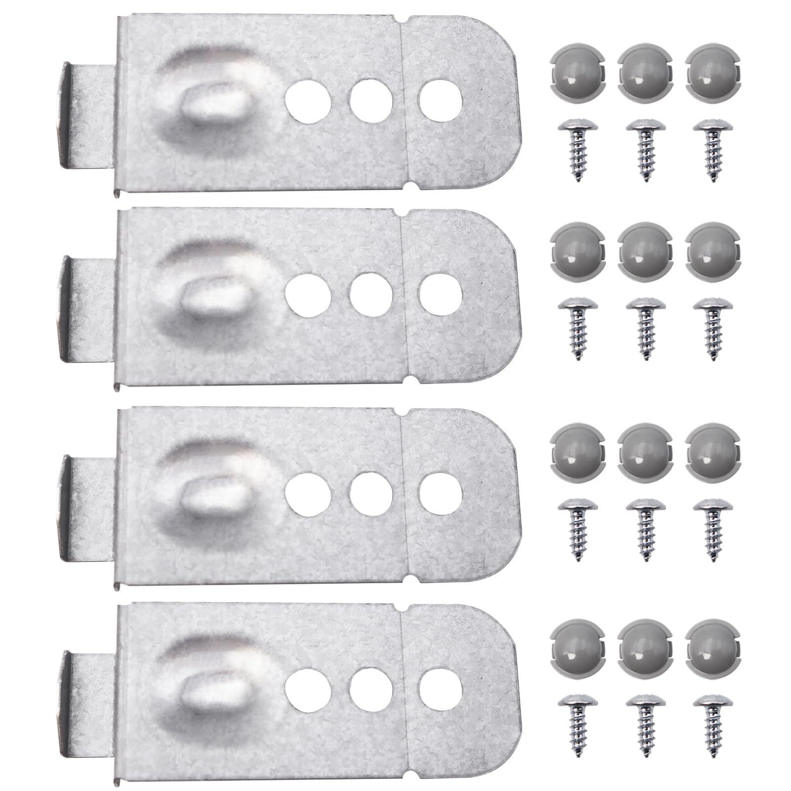 Photo 1 of 4PC DD98-01051C Dishwasher Installation Bracket Kit Compatible with Samsung DW80M DW80R Series Metal Dishwasher Side Mounting Clips Replacement Parts