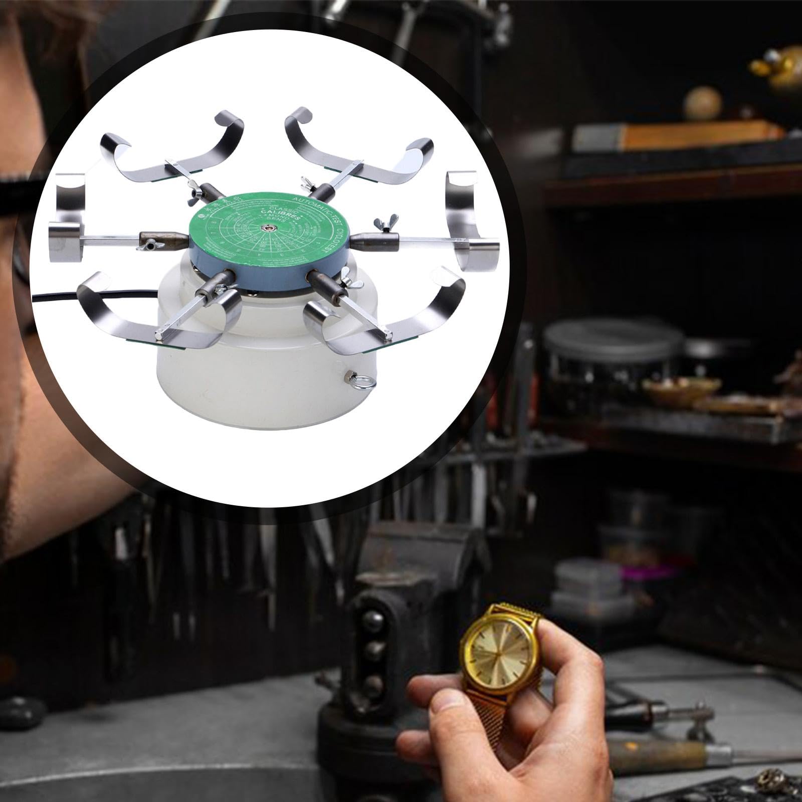 Automatic Watch Tester Máquina para Pruebas Automáticas de Relojes Herramienta de Detección Y Reparación de Dispositivos de Relojes Mecánicos Accesori