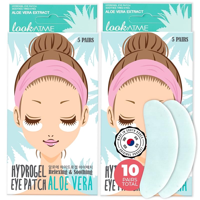 Adesivo de hidrogel para a região dos olhos LOOKATME com aloe vera, 31 g
